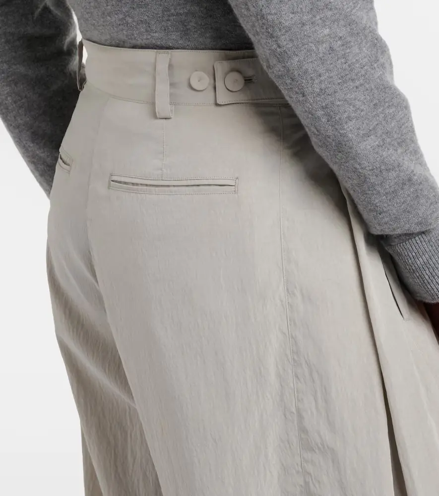 The Row Iven pleated silk-blend wide leg pants | Thumbnail 4 The Row Iven pleated silk-blend wide leg pants | Thumbnail 4