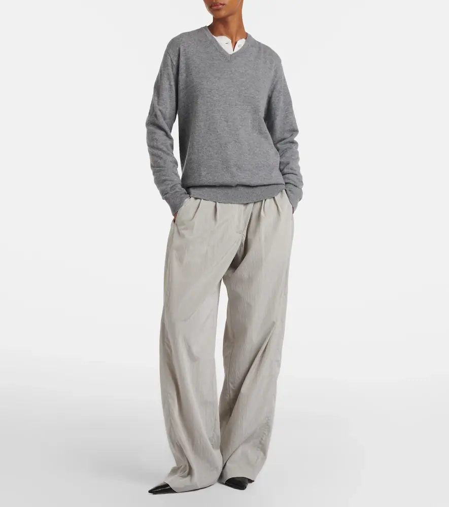 The Row Iven pleated silk-blend wide leg pants | Thumbnail 6 The Row Iven pleated silk-blend wide leg pants | Thumbnail 6