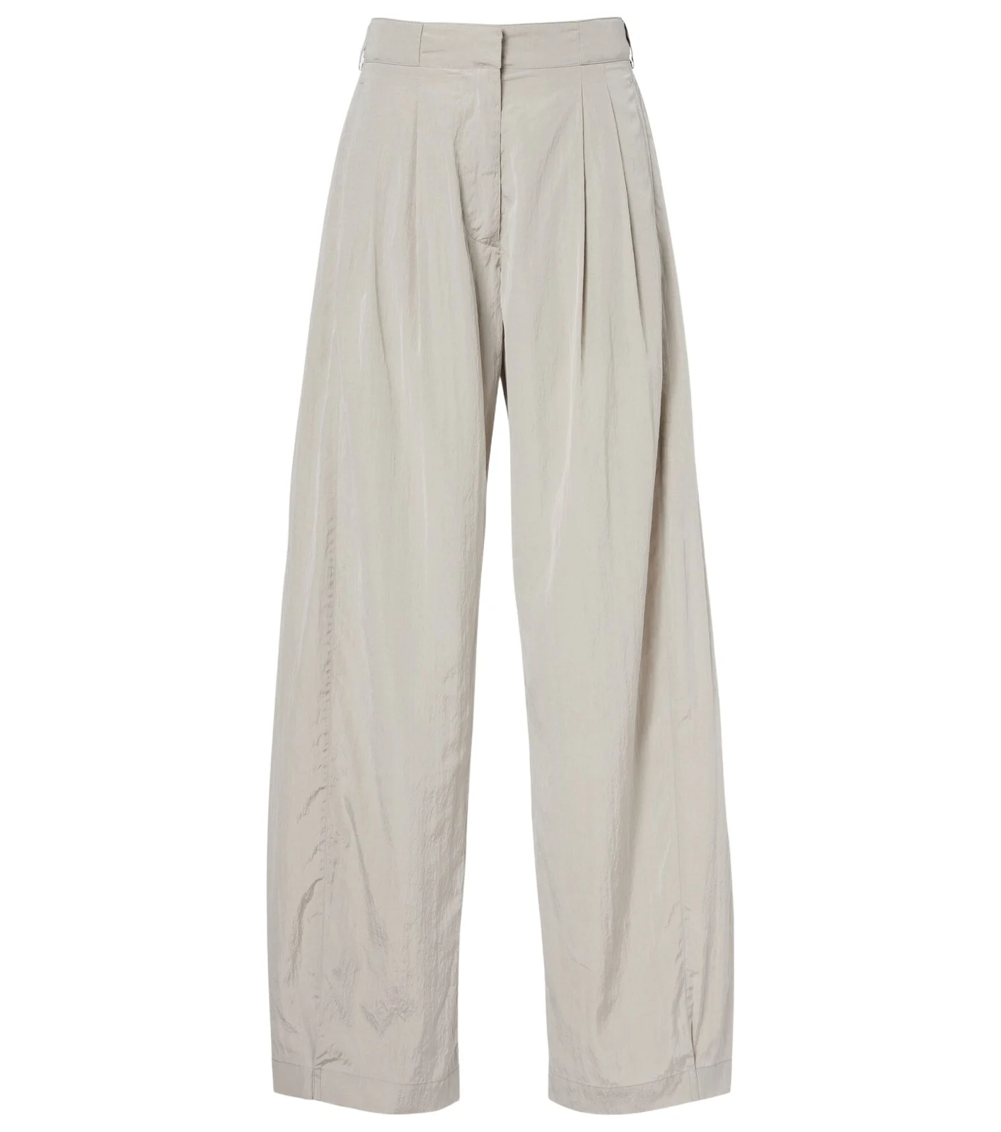 Iven pleated silk-blend wide leg pants