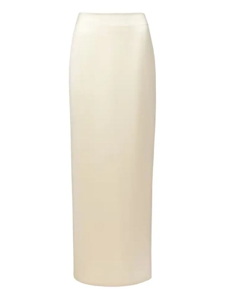 Kiernan silk satin maxi skirt