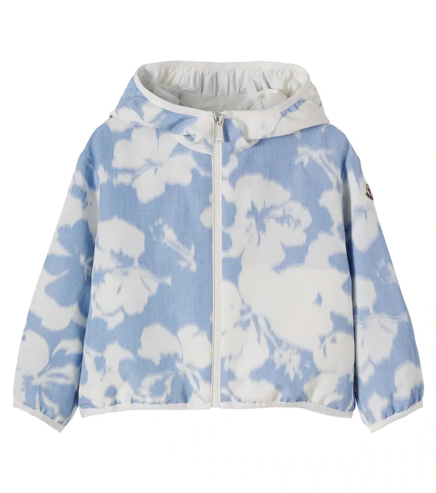 Moncler Enfant Agnesine floral hooded jacket | Image 1 Moncler Enfant Agnesine floral hooded jacket | Image 1