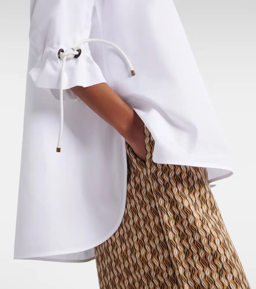 Max Mara Adorni oversized cotton poplin shirt | Thumbnail 3