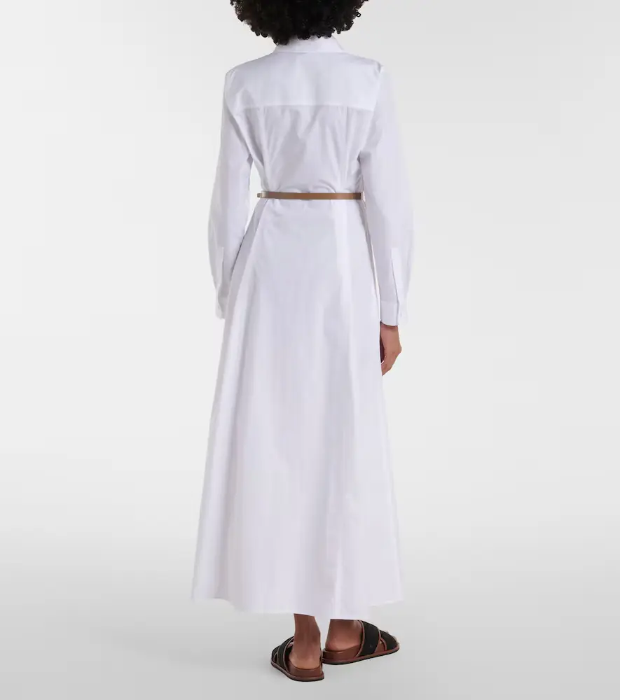 Max Mara Adunco belted cotton poplin shirt dress | Thumbnail 2 Max Mara Adunco belted cotton poplin shirt dress | Thumbnail 2