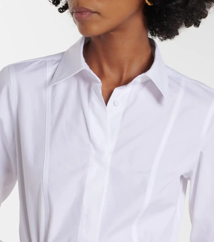 Max Mara Adunco belted cotton poplin shirt dress | Thumbnail 5 Max Mara Adunco belted cotton poplin shirt dress | Thumbnail 5