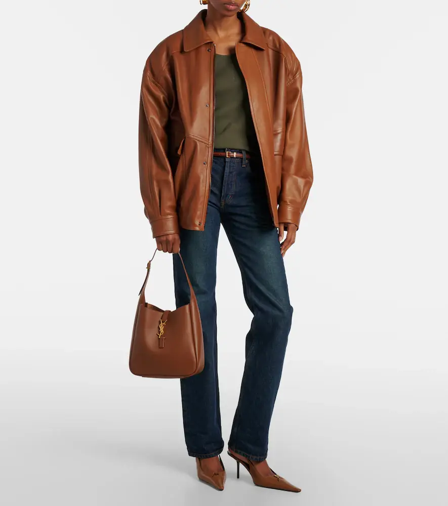 Saint Laurent Le 5 à 7 Small leather tote bag | Thumbnail 6