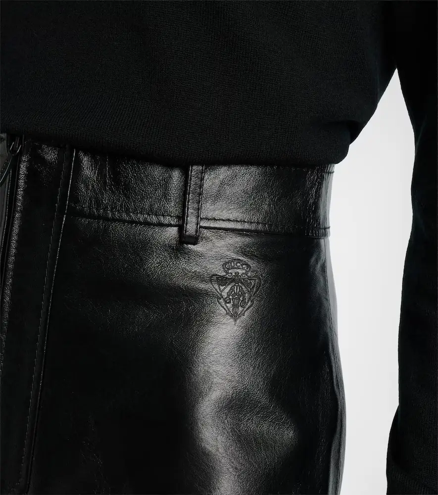 Gucci Leather zip-up miniskirt | Thumbnail 3 Gucci Leather zip-up miniskirt | Thumbnail 3