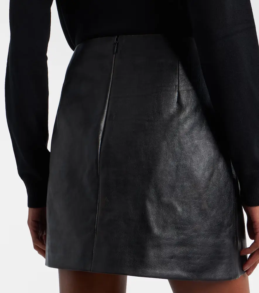 Gucci Double G leather miniskirt | Thumbnail 4