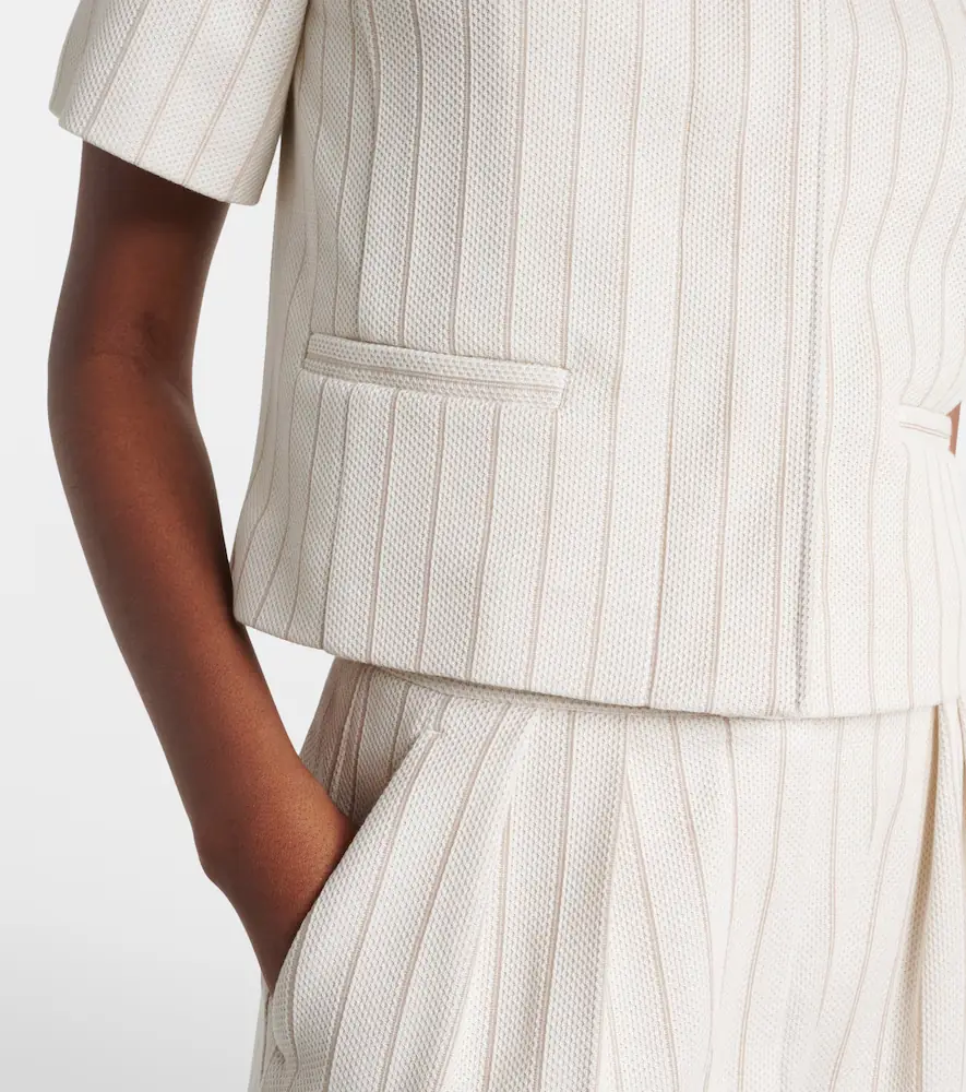 Max Mara Striped cotton jacket | Thumbnail 2 Max Mara Striped cotton jacket | Thumbnail 2