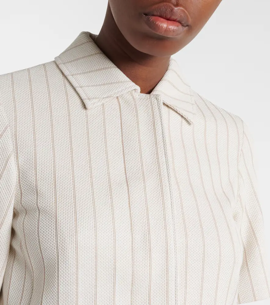 Max Mara Striped cotton jacket | Thumbnail 6 Max Mara Striped cotton jacket | Thumbnail 6