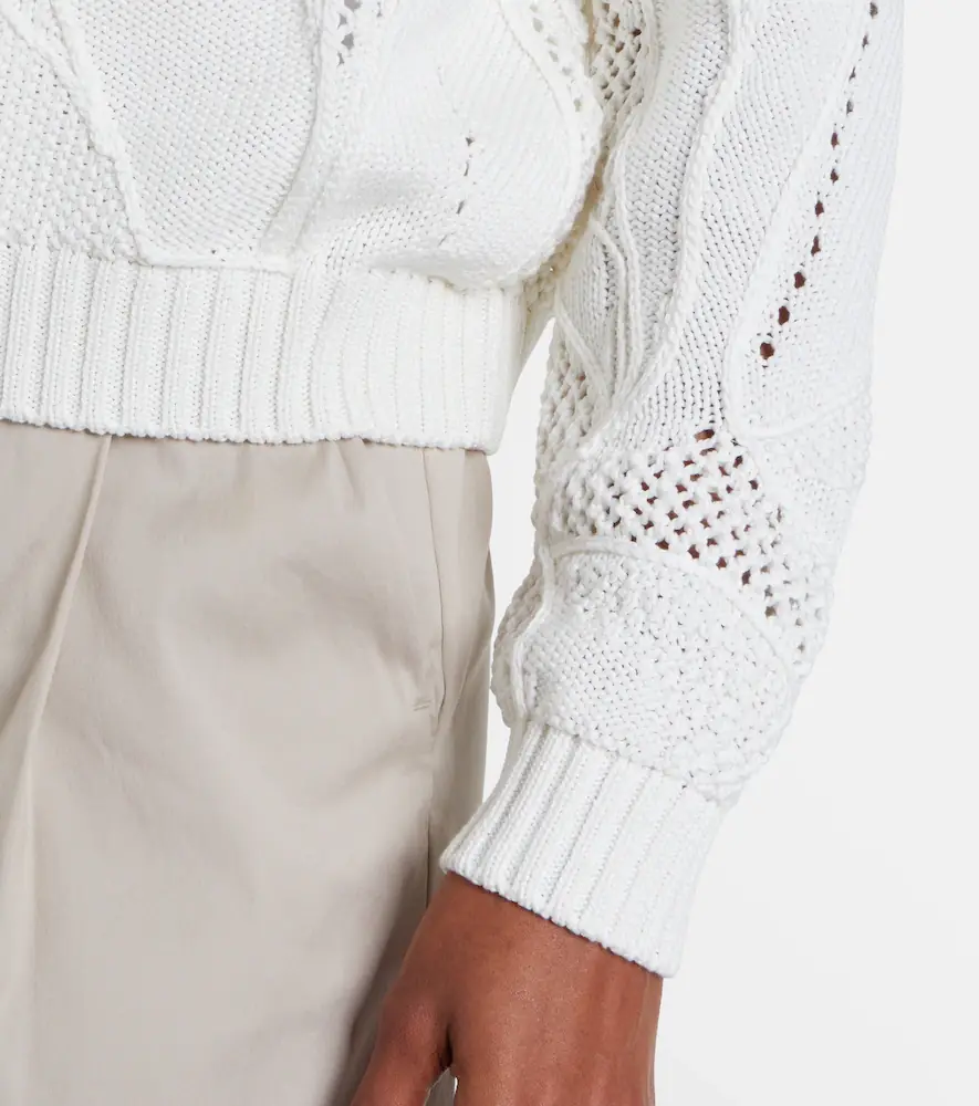 Max Mara Salvo open-knit cotton sweater | Thumbnail 5 Max Mara Salvo open-knit cotton sweater | Thumbnail 5