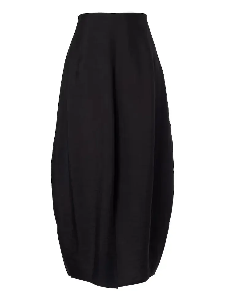 Silk-blend maxi skirt
