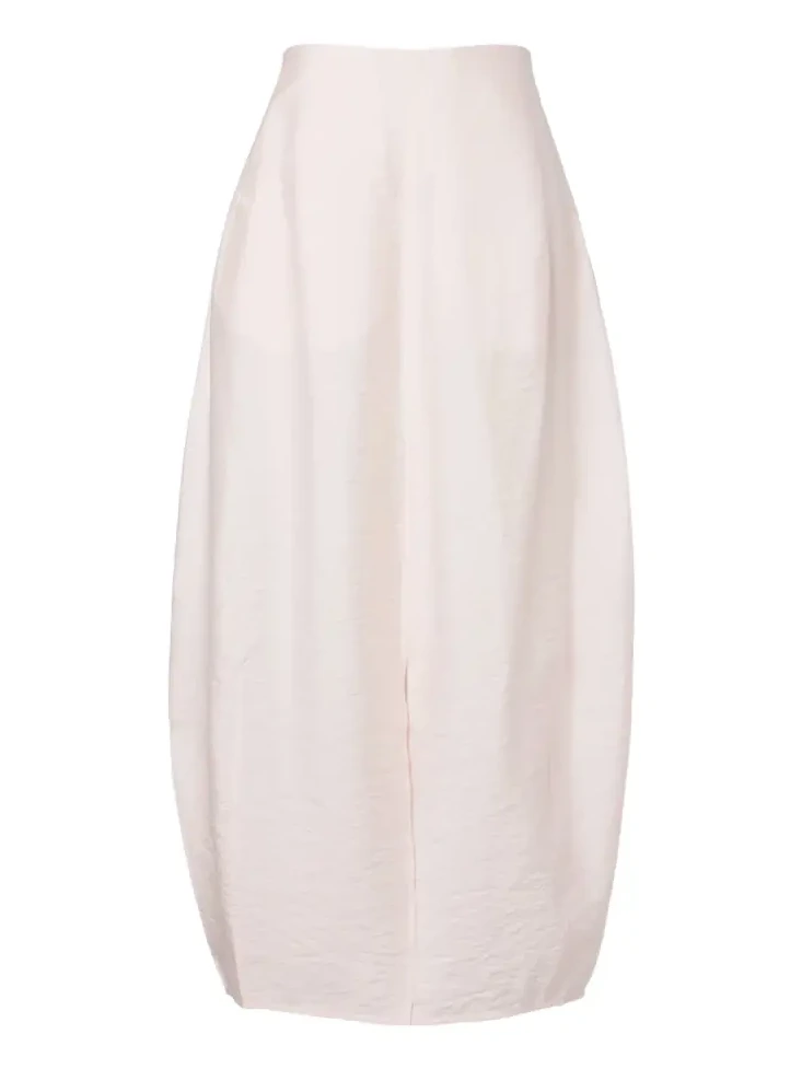 Silk-blend maxi skirt