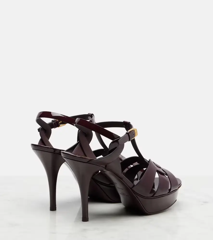 Saint Laurent Tribute 105 patent leather platform sandals | Thumbnail 2 Saint Laurent Tribute 105 patent leather platform sandals | Thumbnail 2