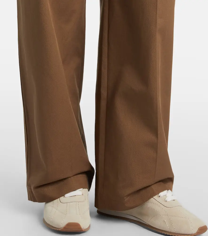 TOTEME Pleated cotton wide-leg pants | Thumbnail 4 TOTEME Pleated cotton wide-leg pants | Thumbnail 4
