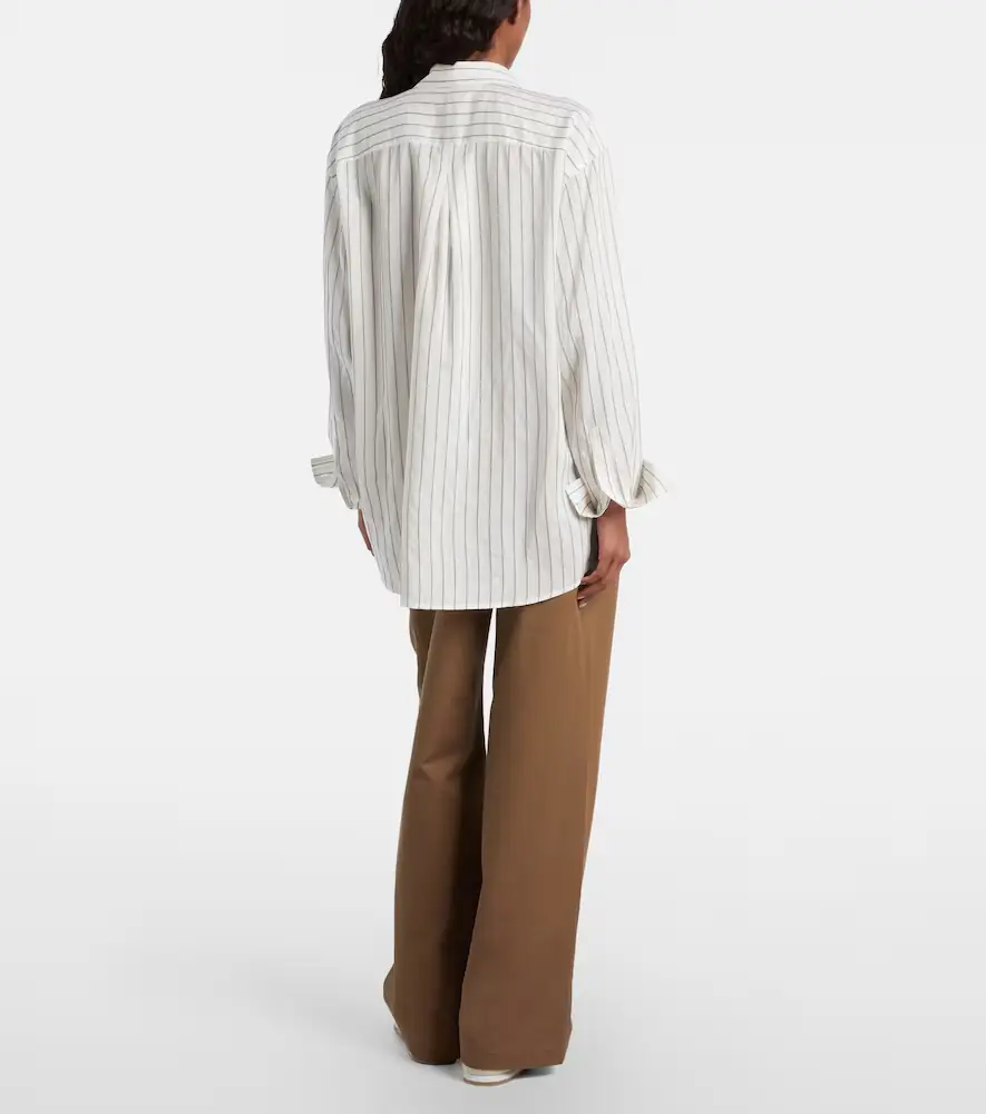 TOTEME Pleated cotton wide-leg pants | Thumbnail 6 TOTEME Pleated cotton wide-leg pants | Thumbnail 6