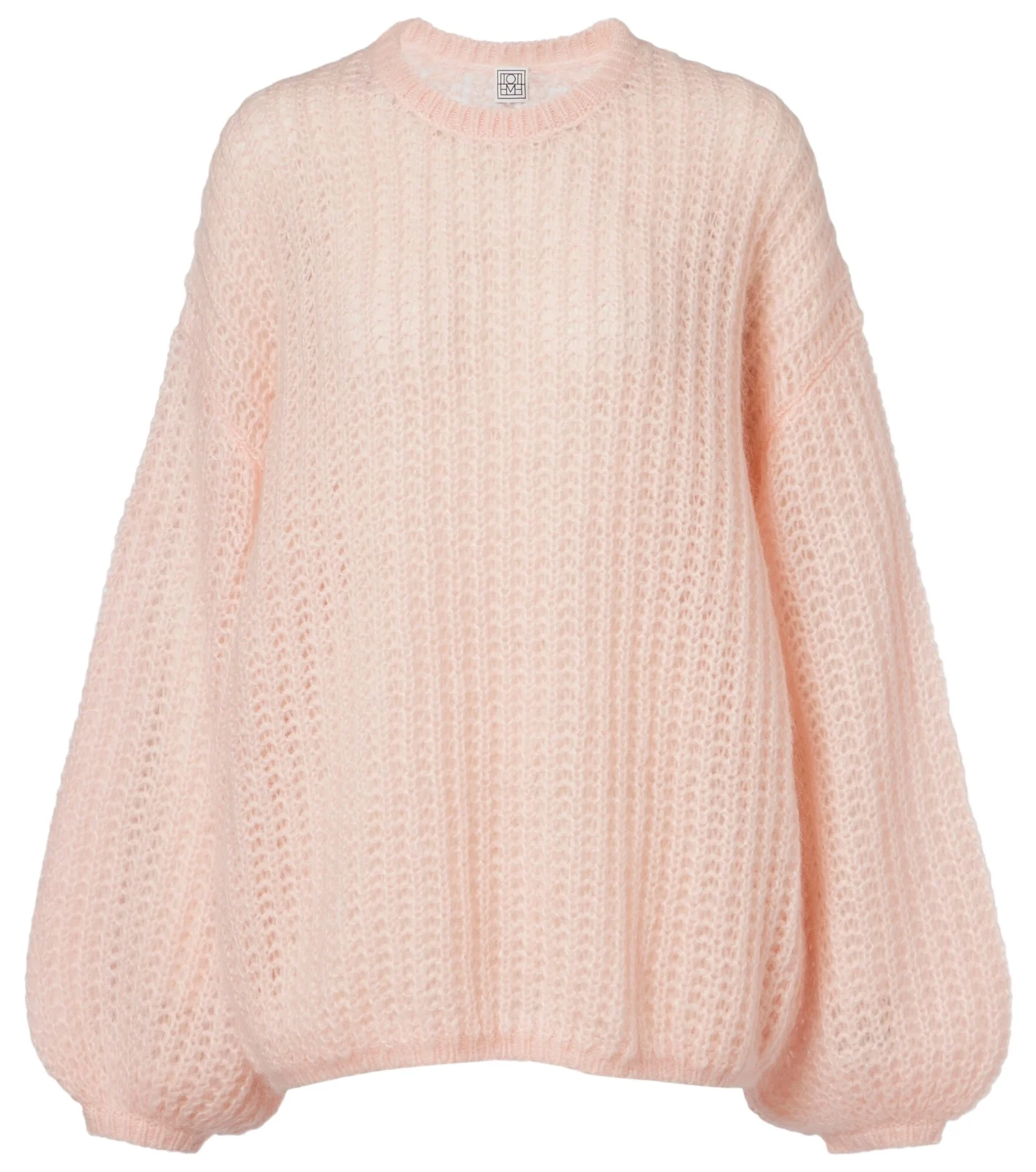 Open-knit oversized mohair-blend sweater