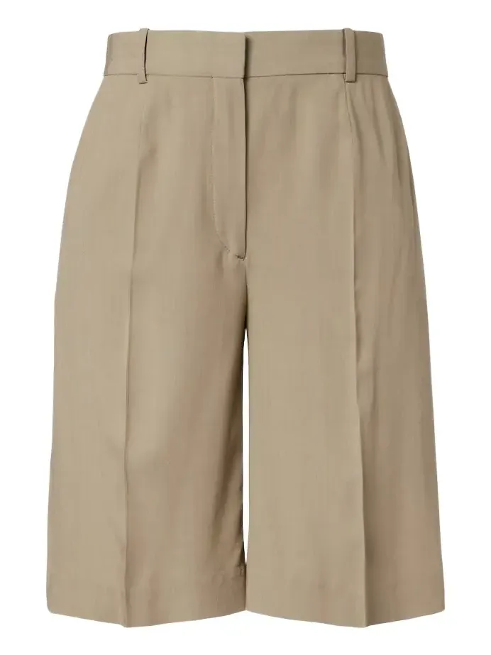 High-rise Bermuda shorts