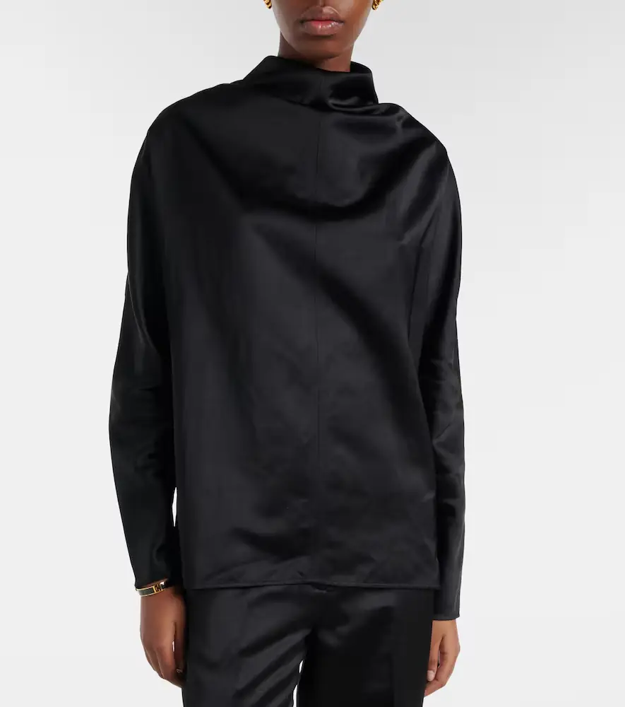 TOTEME Draped satin blouse | Thumbnail 2