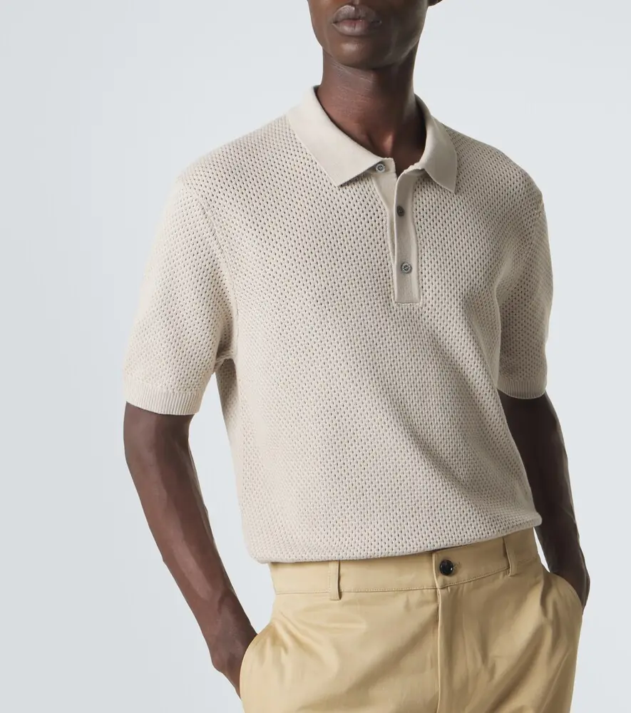 Sunspel Knitted cotton polo shirt | Thumbnail 4 Sunspel Knitted cotton polo shirt | Thumbnail 4