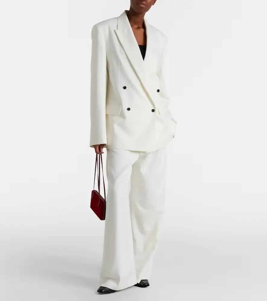 The Frankie Shop Newark double-breasted blazer | Thumbnail 2