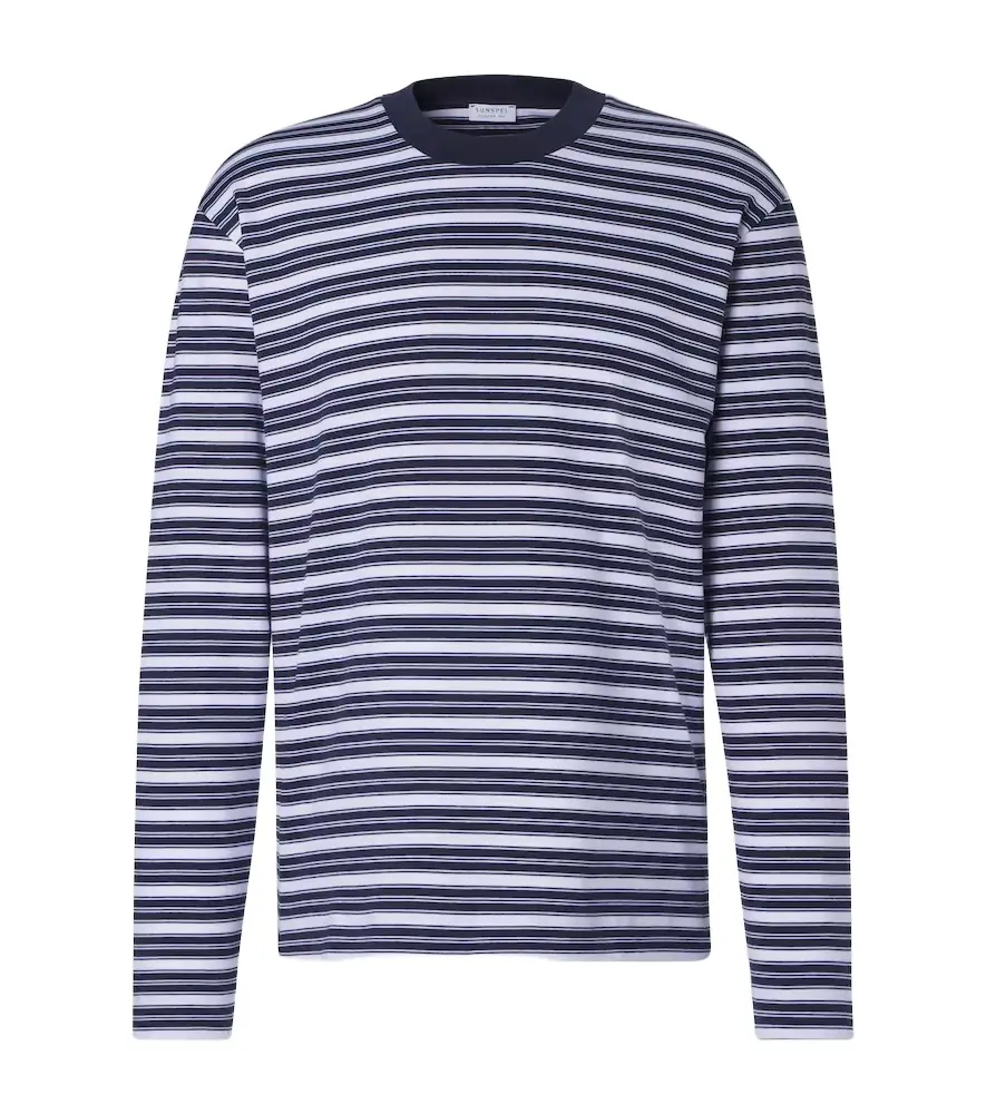Sunspel Striped cotton jersey T-shirt