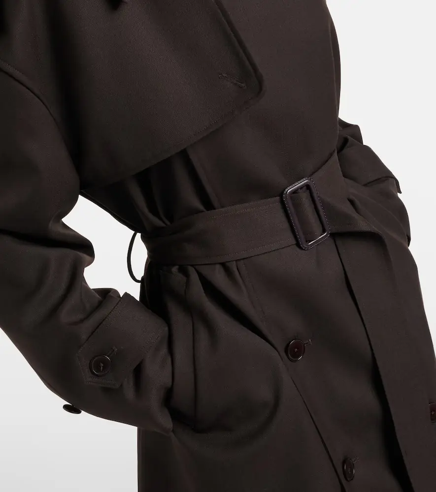 The Frankie Shop Dursley belted double-breasted trench coat | Thumbnail 2 The Frankie Shop Dursley belted double-breasted trench coat | Thumbnail 2