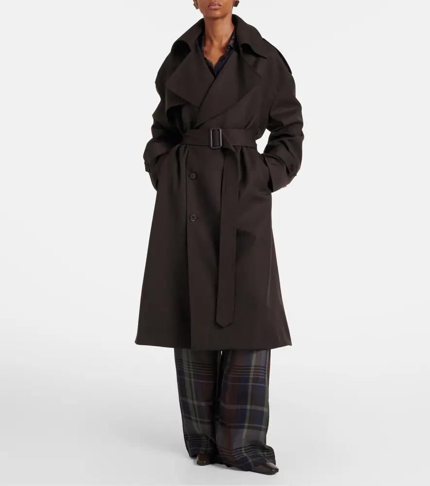The Frankie Shop Dursley belted double-breasted trench coat | Thumbnail 8 The Frankie Shop Dursley belted double-breasted trench coat | Thumbnail 8