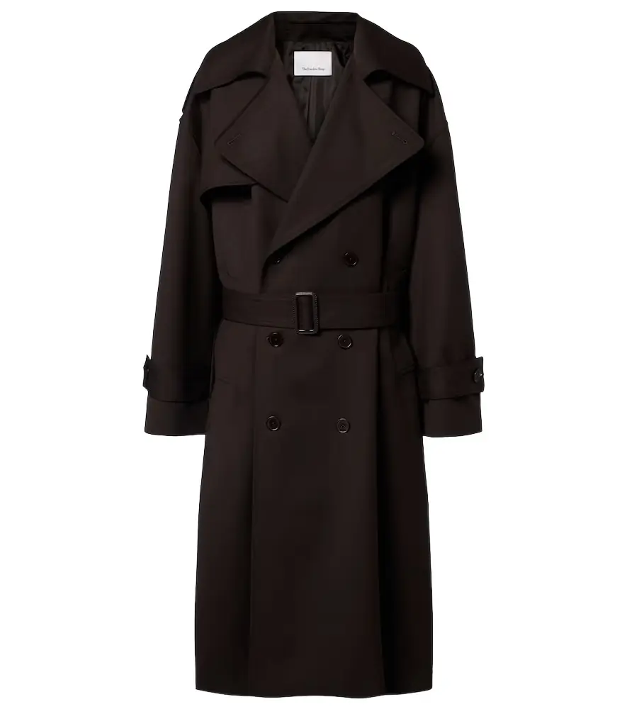 The Frankie Shop Dursley belted double-breasted trench coat | Image 1 The Frankie Shop Dursley belted double-breasted trench coat | Image 1