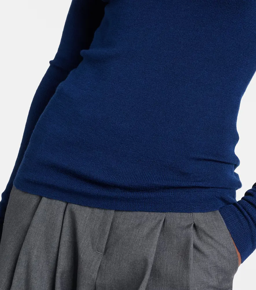 The Frankie Shop Utica wool and cotton turtleneck sweater | Thumbnail 2
