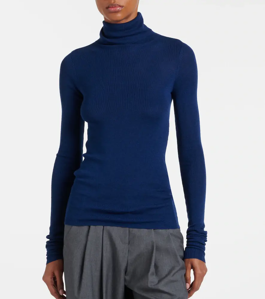 The Frankie Shop Utica wool and cotton turtleneck sweater | Thumbnail 4