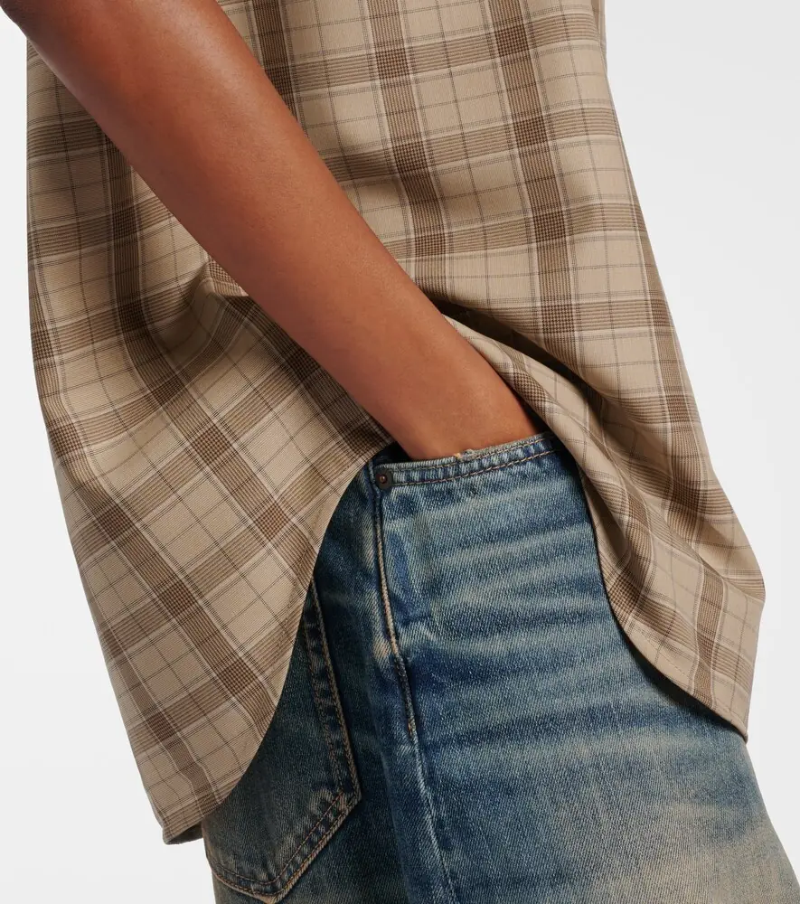 Acne Studios Checked wool shirt | Thumbnail 4 Acne Studios Checked wool shirt | Thumbnail 4
