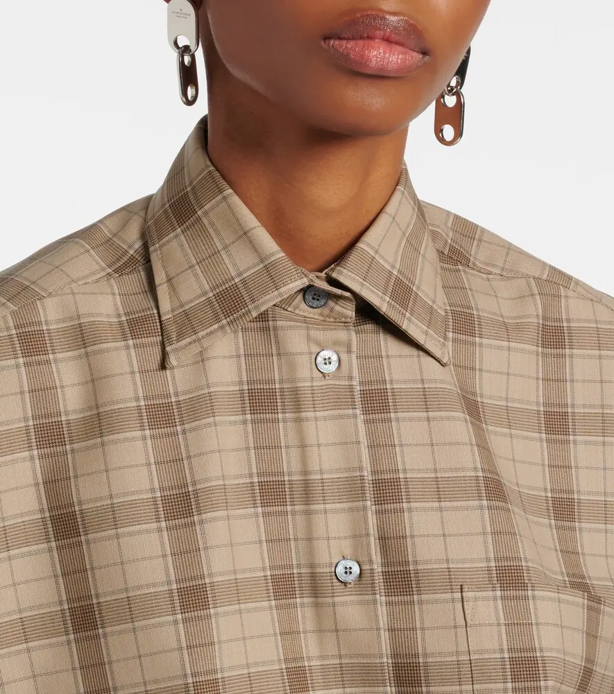 Acne Studios Checked wool shirt | Thumbnail 6 Acne Studios Checked wool shirt | Thumbnail 6