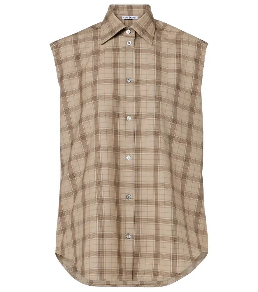 Checked wool shirt Checked wool shirt