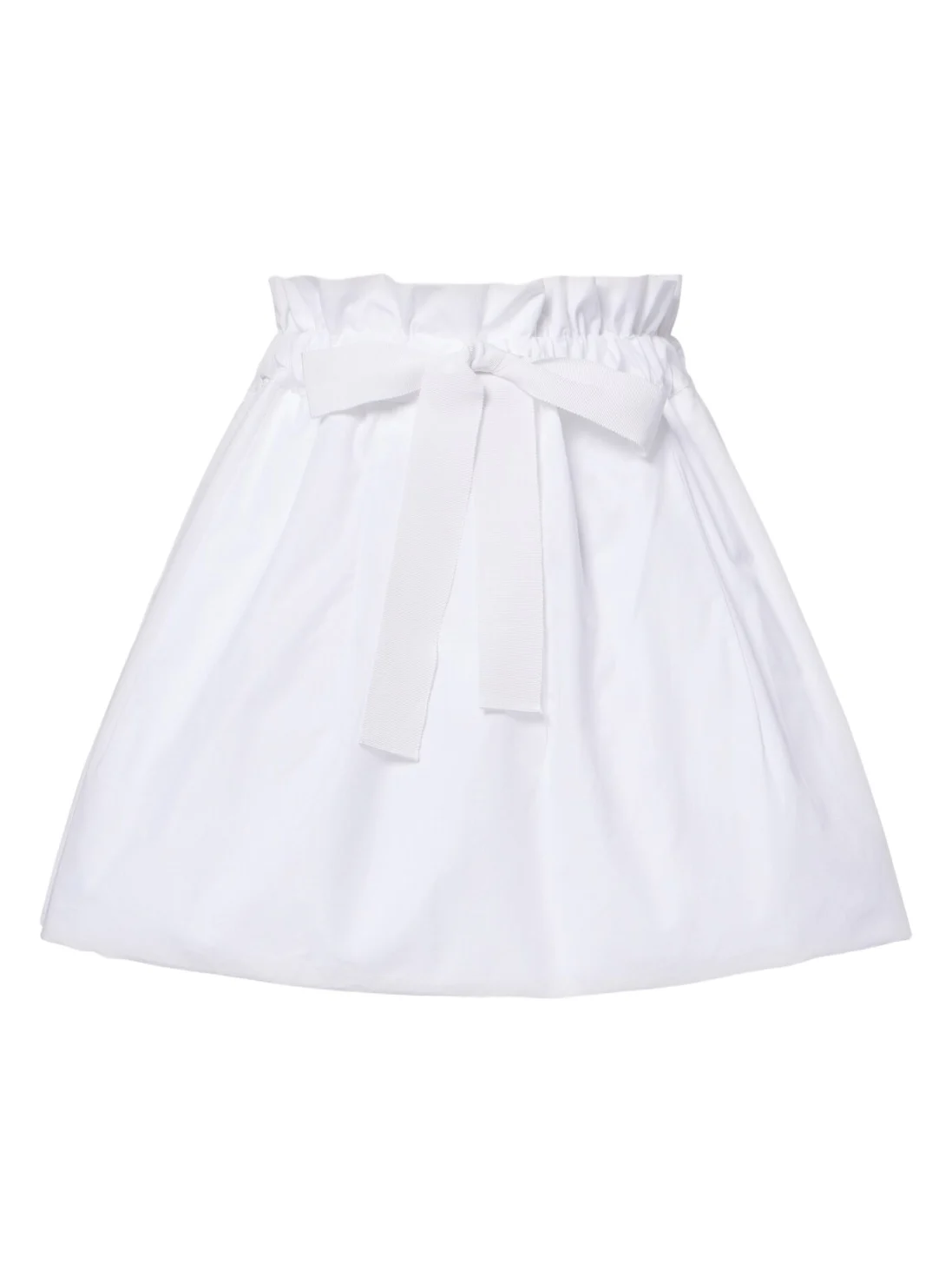 Gathered cotton miniskirt Gathered cotton miniskirt
