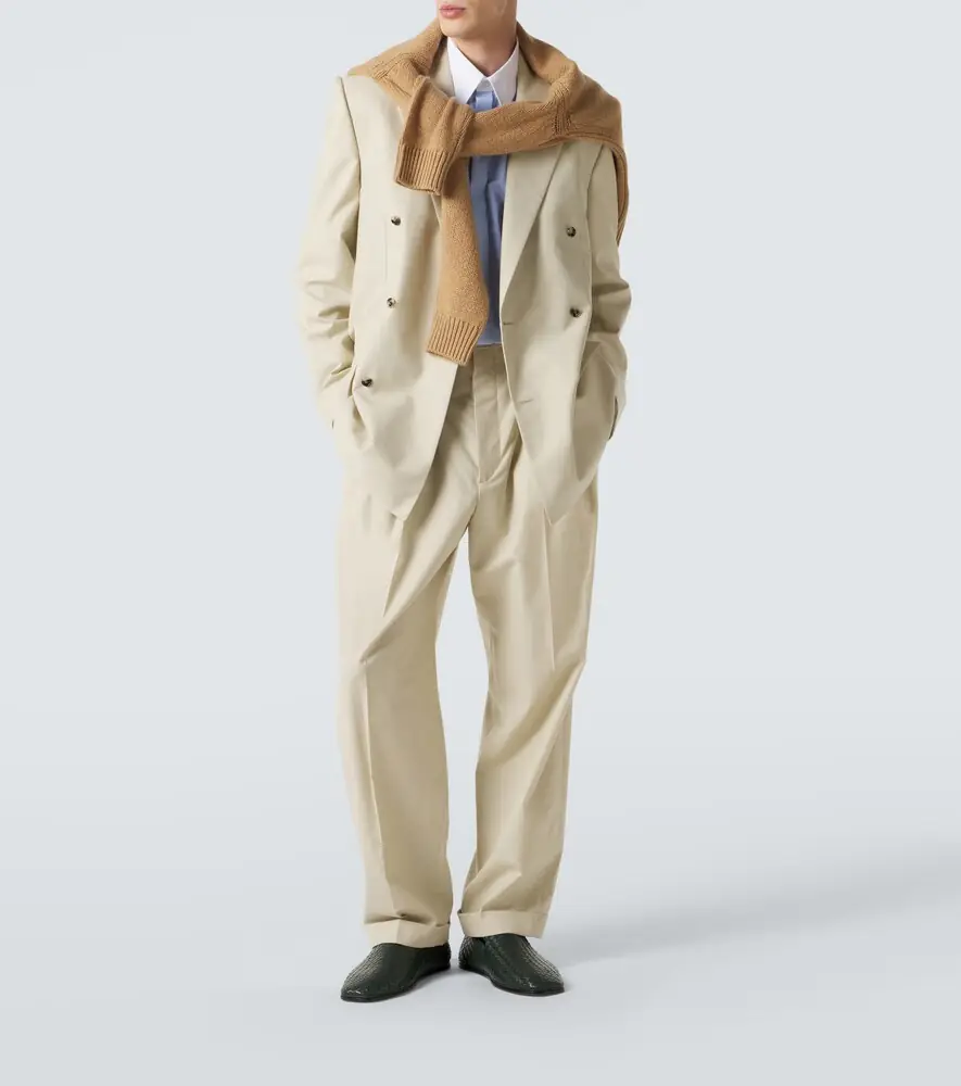 Bottega Veneta Wool and cotton gabardine suit jacket | Thumbnail 3 Bottega Veneta Wool and cotton gabardine suit jacket | Thumbnail 3