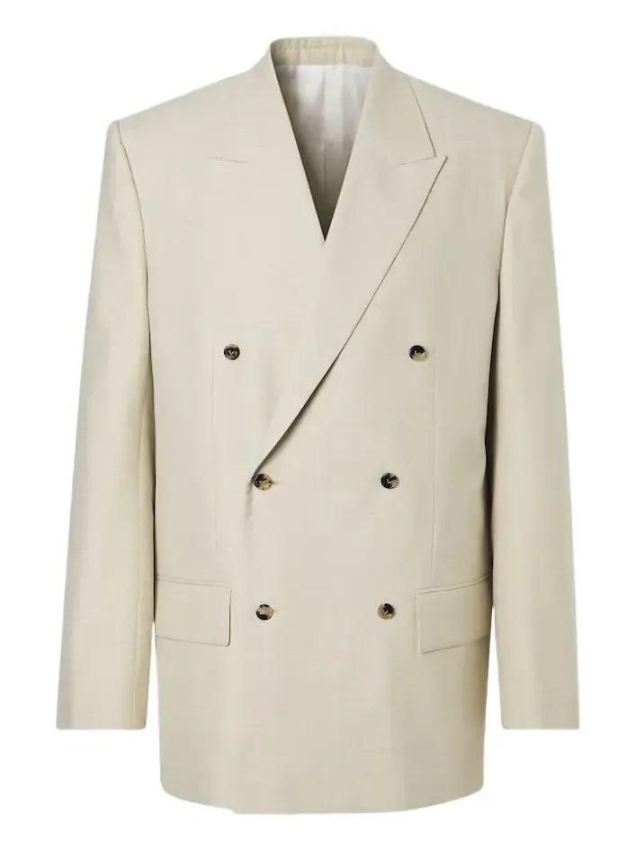 Wool and cotton gabardine suit jacket Wool and cotton gabardine suit jacket