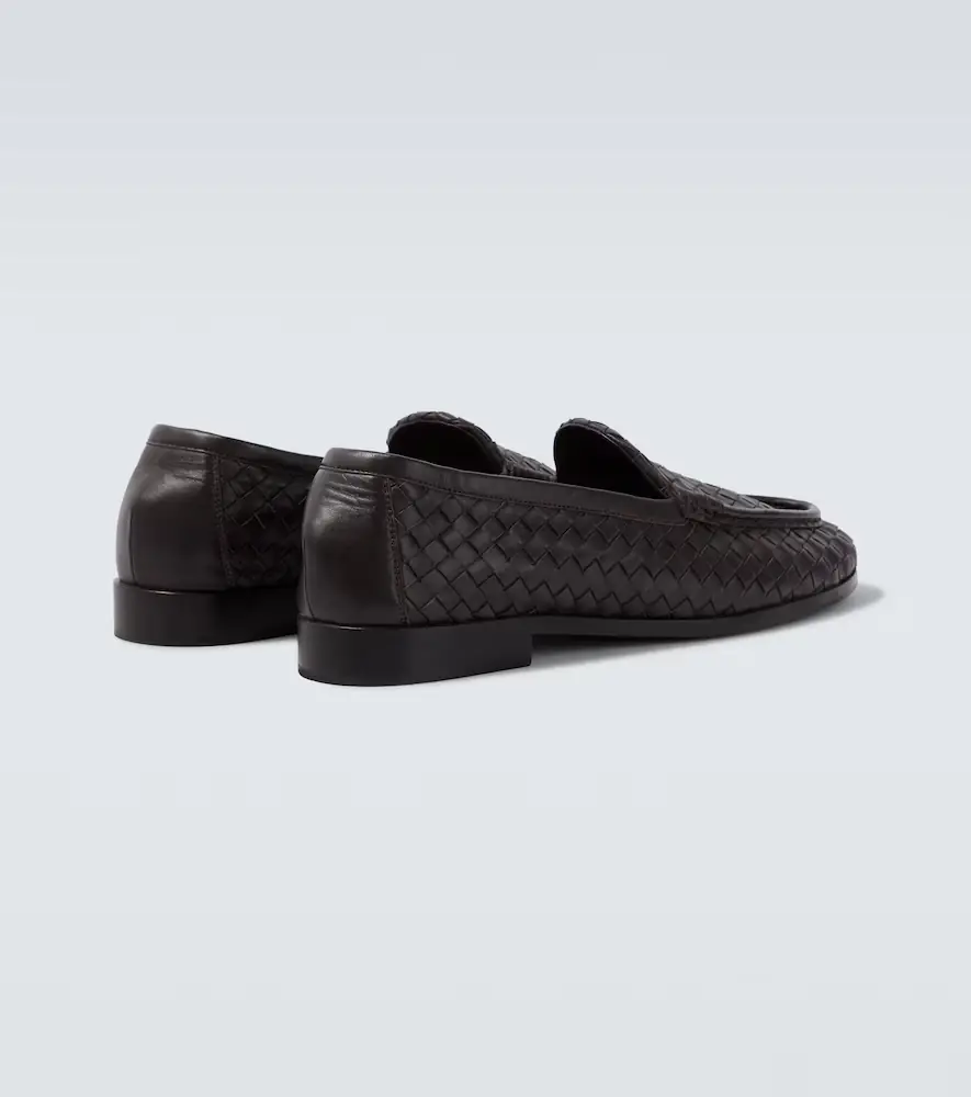 Bottega Veneta Silenzio Intrecciato leather loafers | Thumbnail 2