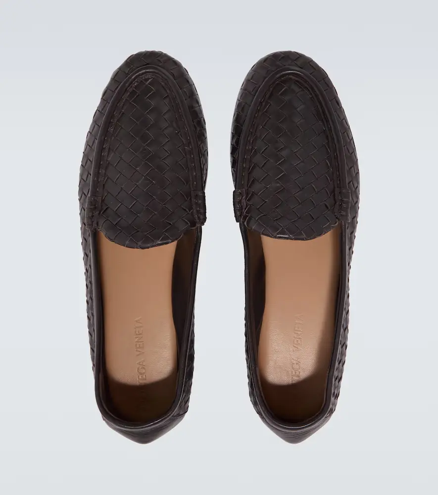 Bottega Veneta Silenzio Intrecciato leather loafers | Thumbnail 3