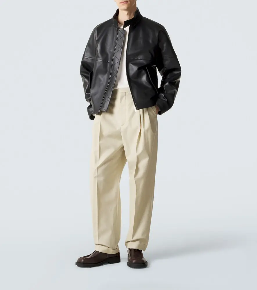 Bottega Veneta Intrecciato leather blouson jacket | Thumbnail 6