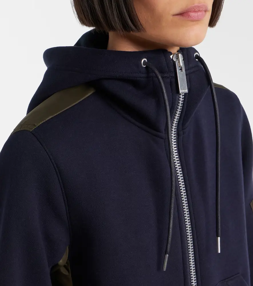 Sacai Paneled zip-up hoodie | Thumbnail 5