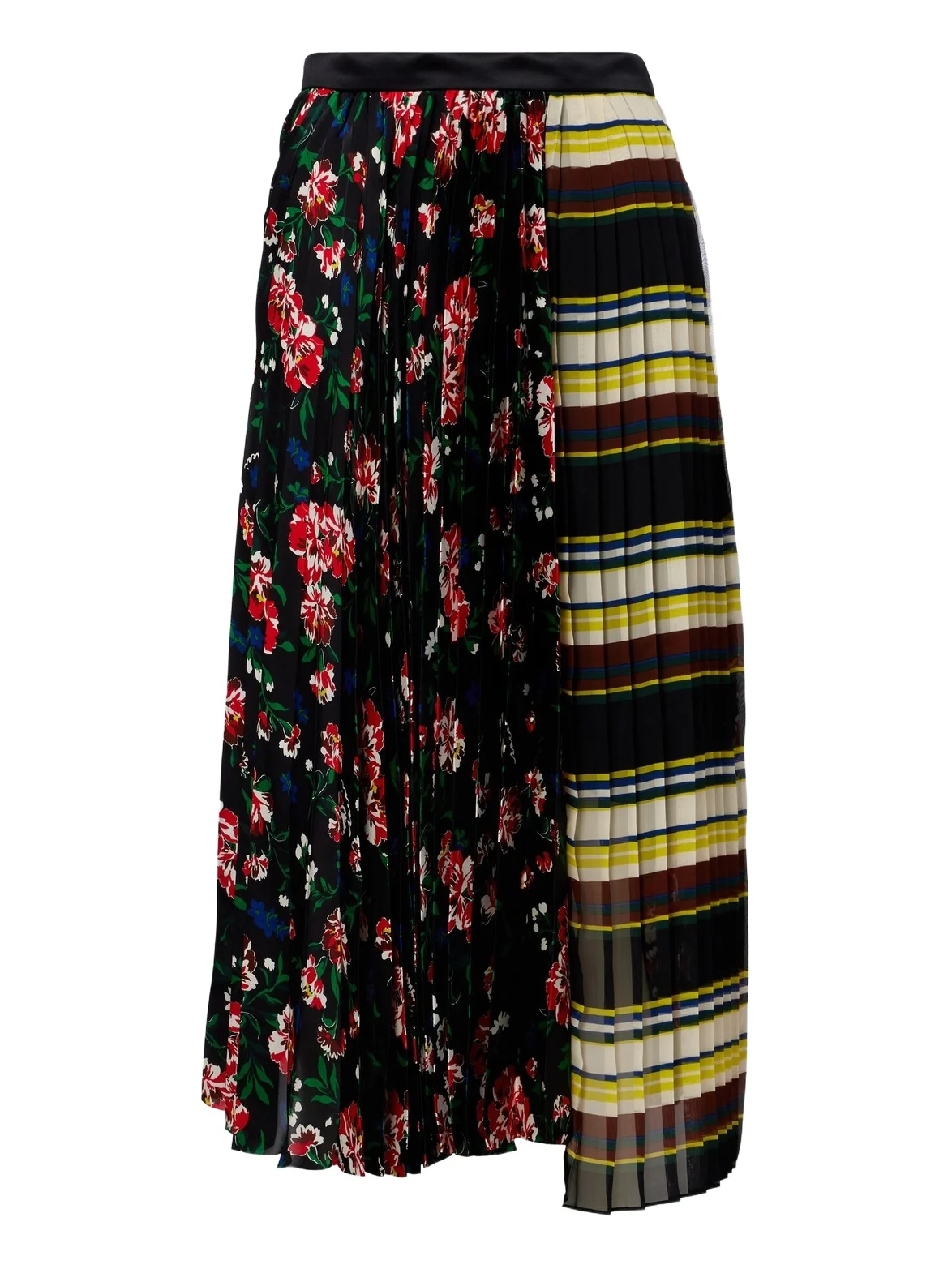 Printed plissé midi skirt Printed plissé midi skirt