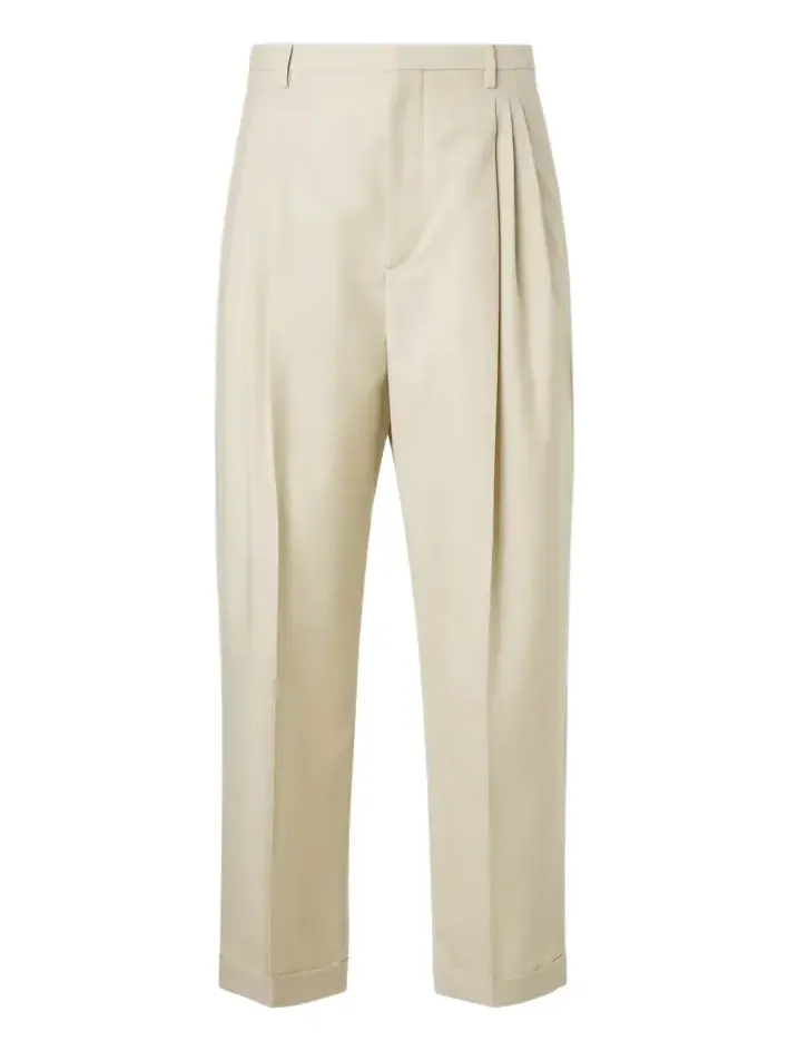 Wool and cotton gabardine suit pants Wool and cotton gabardine suit pants