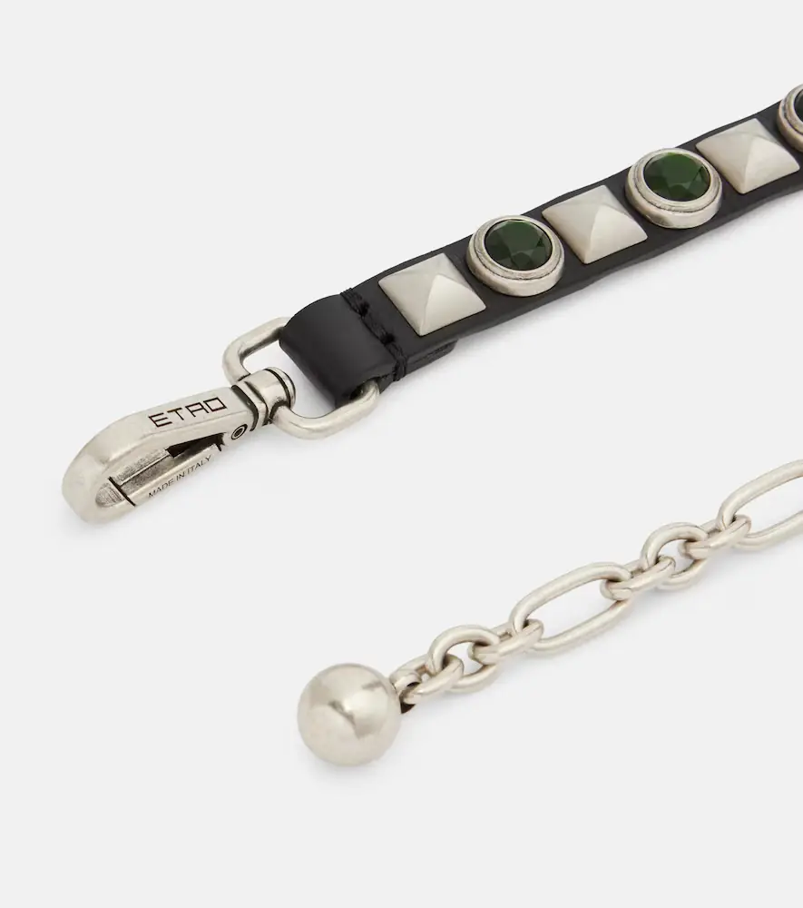Etro Embellished leather belt | Thumbnail 2