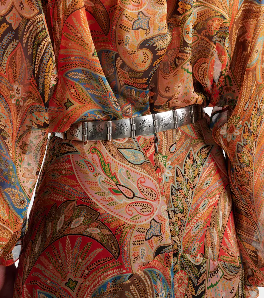 Etro Leather-trimmed belt | Thumbnail 4