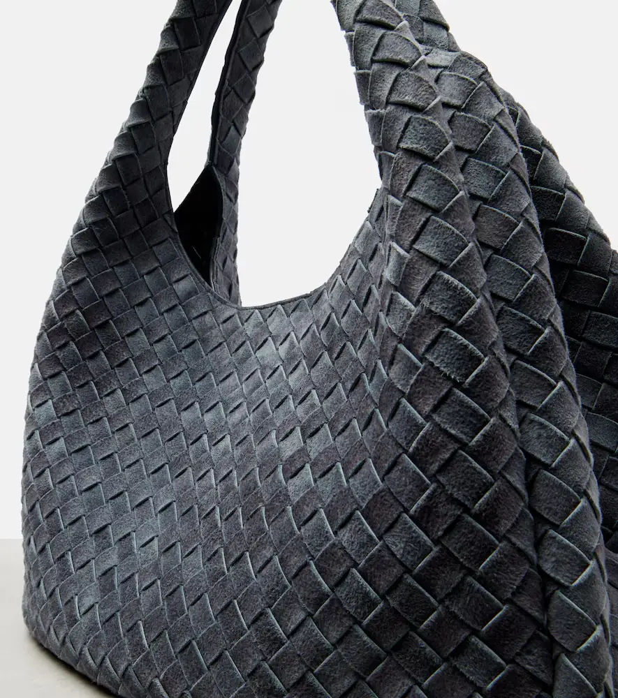 Bottega Veneta Campana Intrecciato Large suede tote bag | Thumbnail 6 Bottega Veneta Campana Intrecciato Large suede tote bag | Thumbnail 6