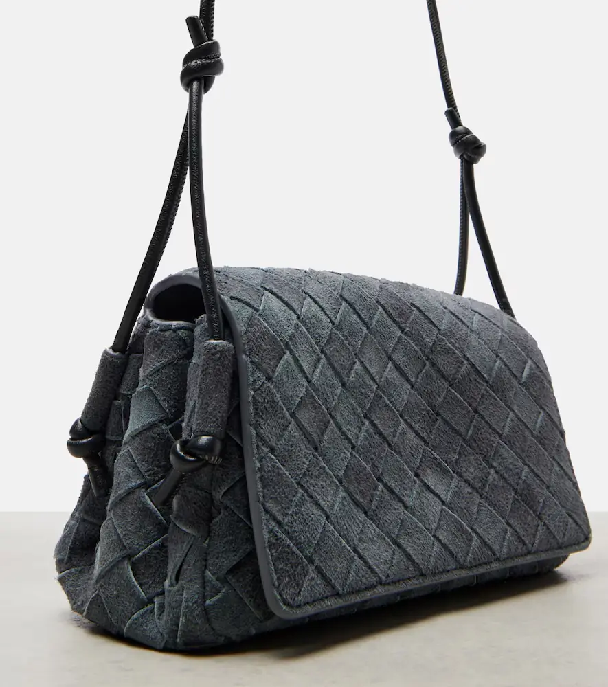 Bottega Veneta Notturno Intrecciato suede crossbody bag | Thumbnail 5