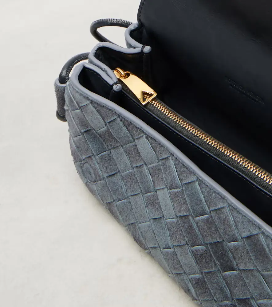 Bottega Veneta Notturno Intrecciato suede crossbody bag | Thumbnail 7