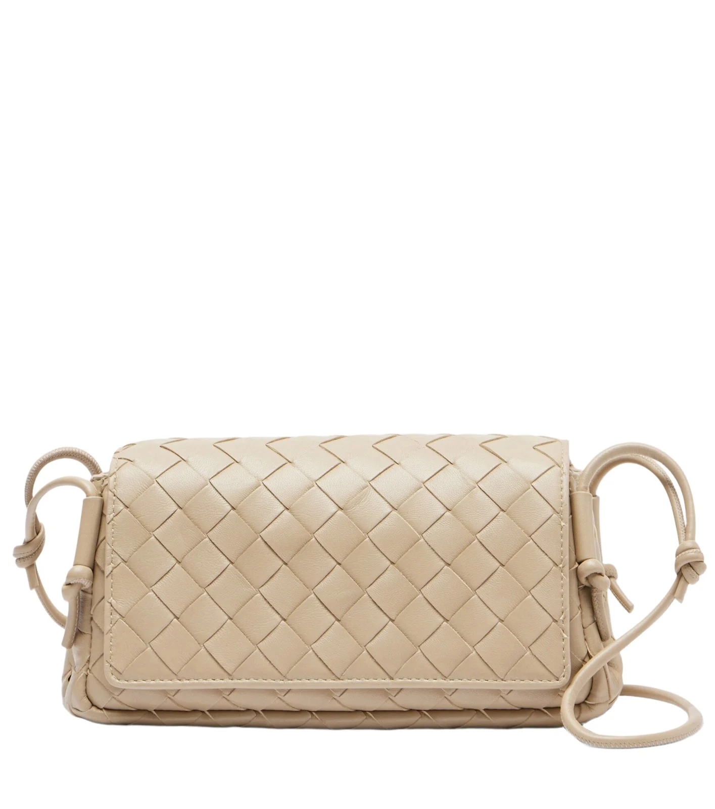 Notturno Intrecciato leather crossbody bag