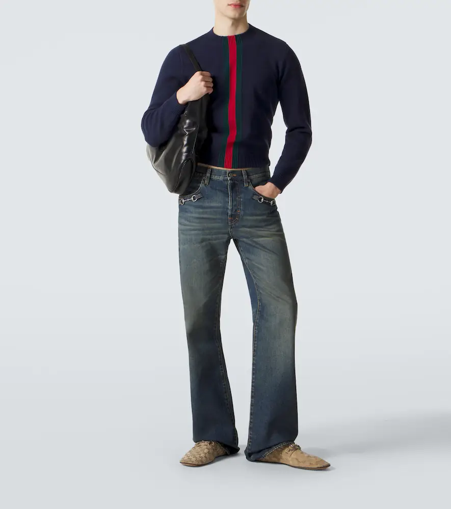 Gucci Web Stripe wool sweater | Thumbnail 2