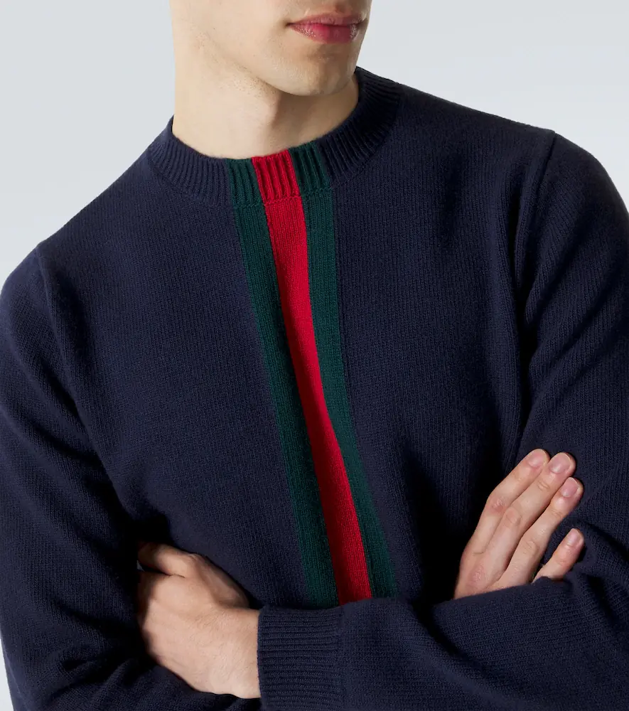 Gucci Web Stripe wool sweater | Thumbnail 4